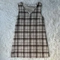 アルシーヴ ワンピースF トップス ノースリーブ チェック柄 ツイード◆A749