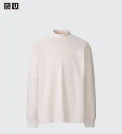 UNIQLO U ブラッシュドジャージーモックネック Tシャツ　Lサイズ