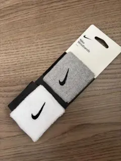 【新品　未使用】　Nike リストバンド ホワイト/グレー セット