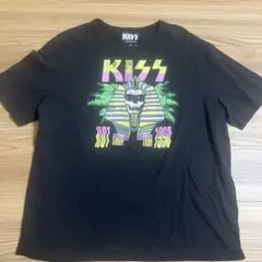 ロックバンドTシャツ古着 KISSキッス バックプリントTシャツ M 黒