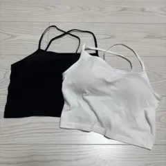 GU ブラフィール2WAYクロップドキャミソール　クロップド