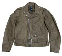 00s OLD GAP ダブルライダースジャケット キャメルのサムネイル