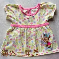 【SALE】海外 ディズニー ミニー ワンピース 12ヶ月用 サイズ70 刺繍のサムネイル