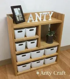 【サイズオーダー可】キッチン収納おもちゃ収納（収納ケース大6個＆小4個付）