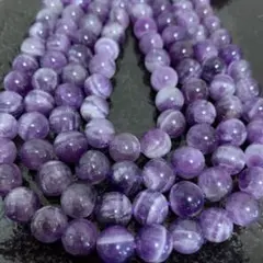 「C8091」天然石 ケープアメジスト 紫水晶 10mm 1連