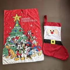 ディズニー クリスマス 布タ＆サンタ袋