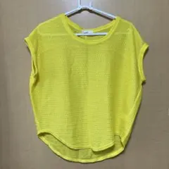 JEANASIS 半袖ニット イエローのサムネイル