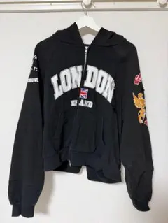 PROJECT GR 黒 パーカー S