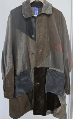 rebear by johnbull コーデュロイパッチワークコート