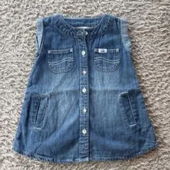 Buddy Lee デニム ノースリーブシャツワンピース　80