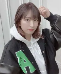 AFGK スタジャン Lサイズ ブラック グリーン刺繍