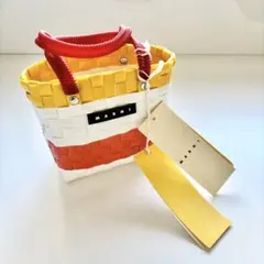新品！マルニ MARNI ハンドバッグ かごバッグ マルチカラー　ミニバッグ