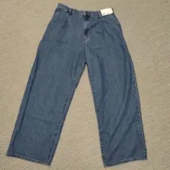 ユニクロ ドレープデニムタックパンツ XL