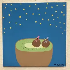 原画【 kid eye luck 】アクリル水彩画/イラスト/カラフル/アート 