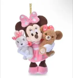 ユニベスティーズ エイン ラビット＆ミニー＆プリン ぬいぐるみキーホルダー