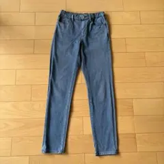 ユニクロ　デニム　パンツ 150 ヒートテック　ストレッチ　長ズボン　ジーンズC