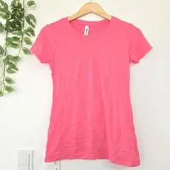 IDEAL T ピンク Tシャツ Sサイズ 無地 シンプル カジュアル