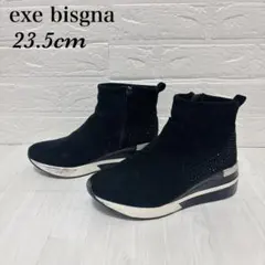 exe bisgna スニーカーブーツ レディース 黒 M ビジュー