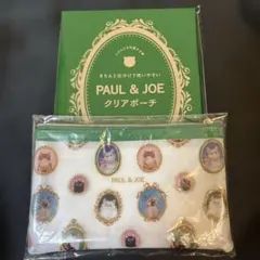 ゼクシィ 付録 PAUL & JOE 猫デザイン クリアポーチ