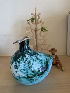 オイバ・トイッカ　OIVA TOIKKA 1983 Green bird バード オイバ・トイッカ OIVA TOIKKA 1983 Green bird バード - メルカリ