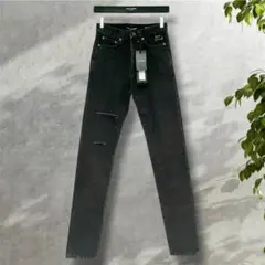 【新品未使用】SAINT LAURENT PARISクラッシュスキニー 26のサムネイル