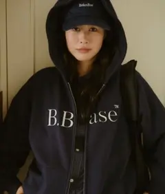 BrokenBase ジップアップパーカー ネイビー
