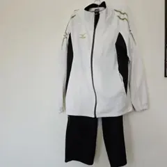 Mizuno ジャージ上下セット ホワイト/ブラック