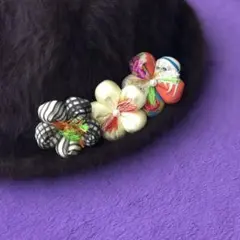 つまみ細工 ブローチ・コサージュ/ハンドメイド【7】