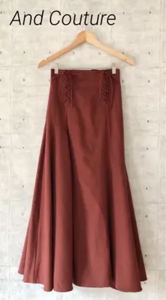 And Couture アンドクチュール フロントレースアップアシメフレアSK