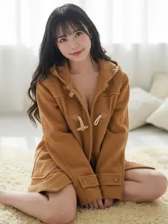 【現品限り！】【AI作成写真L判サイズ】理想の彼女 茶コートのみ