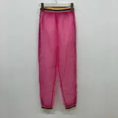 【a2356】ノーブランド シアーパンツ ピンク レインボーライン 160
