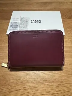 TAKEO KIKUCHI ワインレッド 二つ折り財布