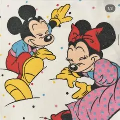 ビンテージ　ミキミニ　お昼寝柄　布団カバー　ビンテージシーツ