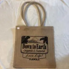 Down to Earth トートバッグ ベージュ　ダウントゥアース