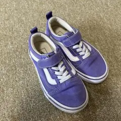 値下げ 美品 バンズスニーカー １７センチ パープル 紫