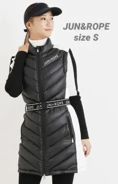 ジュンアンドロペ　ダウン　ワンピース JUN&ROPE'（ジュンアンドロペ）の「【撥水】ロゴベルト付き