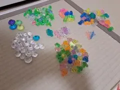 宝石つかみ取り キラキラ石 100個以上 形バラバラ