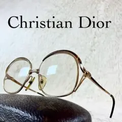 70sChristian Dior　ビンテージメガネ　べっ甲柄・ゴールドフレーム