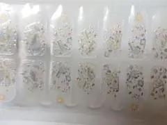 3Dジェルネイルシール  クリア×シェル風