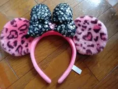 ディズニーミニーヒョウ柄　カチューシャ