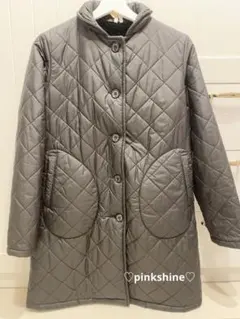 マッキントッシュ　キルティングボアコート/36 BLACK 美品