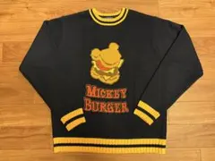 ディズニー ミッキー バーガー セーター L