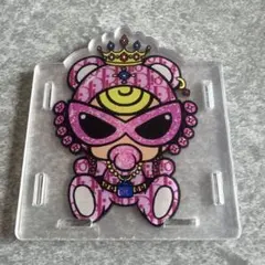王冠ヒスミニクマピンクアクリルペン立て 新品♪