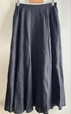 UNITED ARROWS フレアスカートブラックグリーンレーベルリラククシング