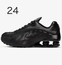 a*様 NIKE SHOX R4 BLACK 24cm ショックス ナイキ