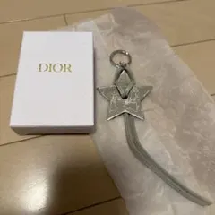 Dior 星形レザーキーホルダー