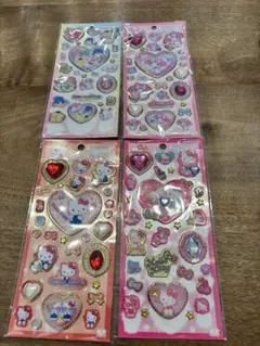 サンリオ　キラキラジュエルシール　4枚セット