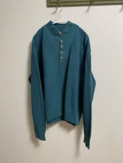 USA製 エルエルビーン　ヘンリーネック　コットン コマンドセーター 長袖 古着