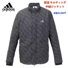 【XL】秋冬 定価25,300円 アディダス ゴルフ 保温 中綿キルトジャケット