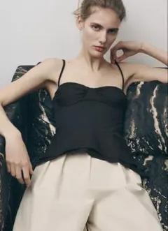 ZARA ZWコレクション　ビスチェ　トップス